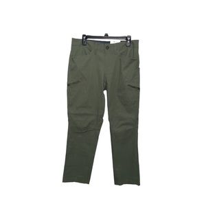 Eddie Bauer Men’s Rainier Green Cargo Pants Multiple Pockets 32x32 NWT